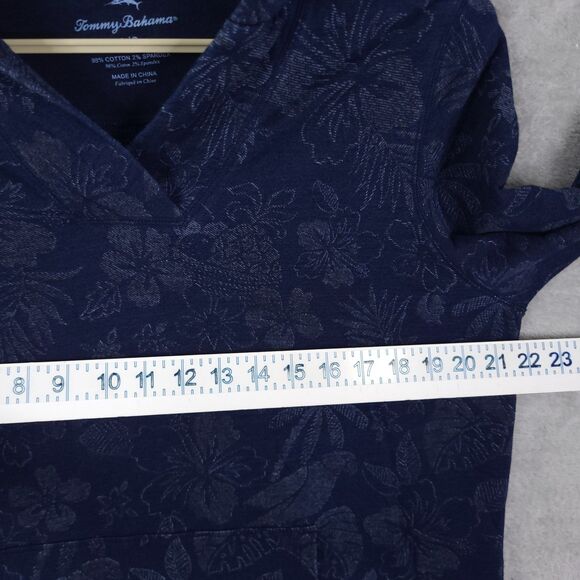 Tommy Bahama Indi Floral Sweatsuit Indigo Pullover Jacket Large & Jogger Small - Picture 7 of 16